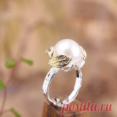 925 Sterling Silver Ring-Leaf Ring-Open Wedding Ring-Natural | Etsy