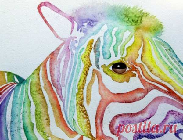 Рисунки с солью
Пока ваш рисунок не высох, посыпьте его мелкой солью. Она создаст эффект зернистости.