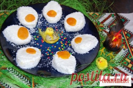 Пирожные &quot;Пасхальные яички&quot; / Рецепты к Пасхе / Кукорама — вкусные рецепты!