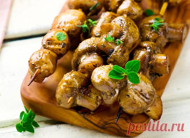 Шампиньоны на мангале: ledy_lisichka