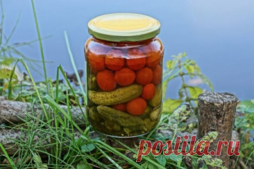 Маринованные огурцы с помидорами на зиму — Домашние заботы