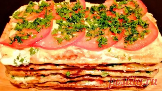 Закусочный кабачковый торт/Закусочный торт из кабачков в мультипекаре Редмонд