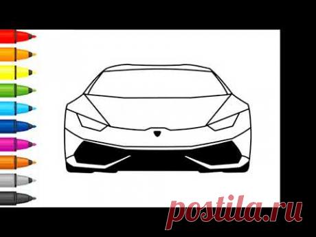 Как нарисовать машину - Рисование, раскраска