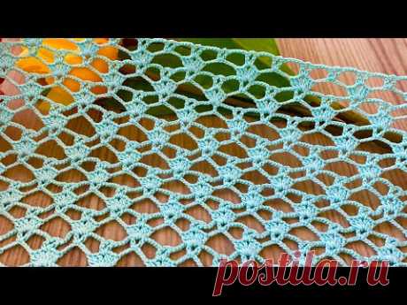QUICK AND SUPER EASY Crochet Blouse, Shawl, Runner Pattern in Just a Few Rows
