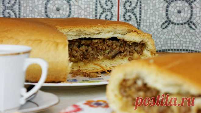 Пирог с гречкой и грибами (постный) - Школа кондитерского искусства