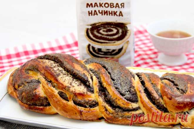 Маковая плетёнка — пошаговый рецепт | С.Пудовъ Есть выпечка, которая, едва остыв, разлетается на «ура» – хоть ещё...