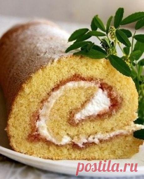 Как приготовить рулет или рецепт очень удачного бисквита. - рецепт, ингредиенты и фотографии