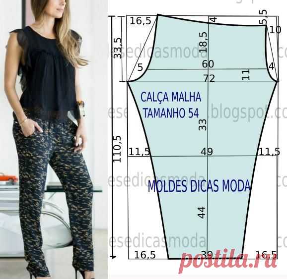 Выкройка пижамных брюк — DIYIdeas