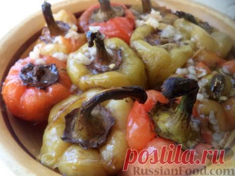 Рецепт: Сладкий жареный перец в чесночной заливке на RussianFood.com