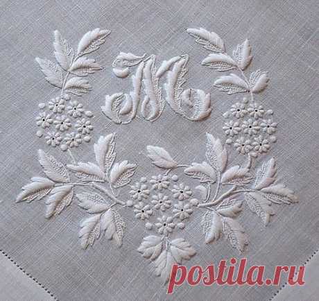 Белая гладь - основные стежки и швы