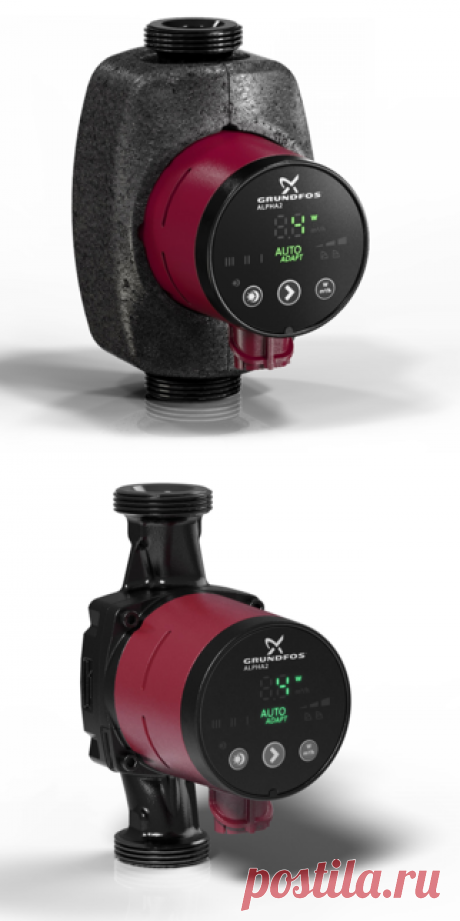 Циркуляционный насос серии Grundfos ALPHA2 25-40 180 с гайками (артикул: 99420002) в Москве