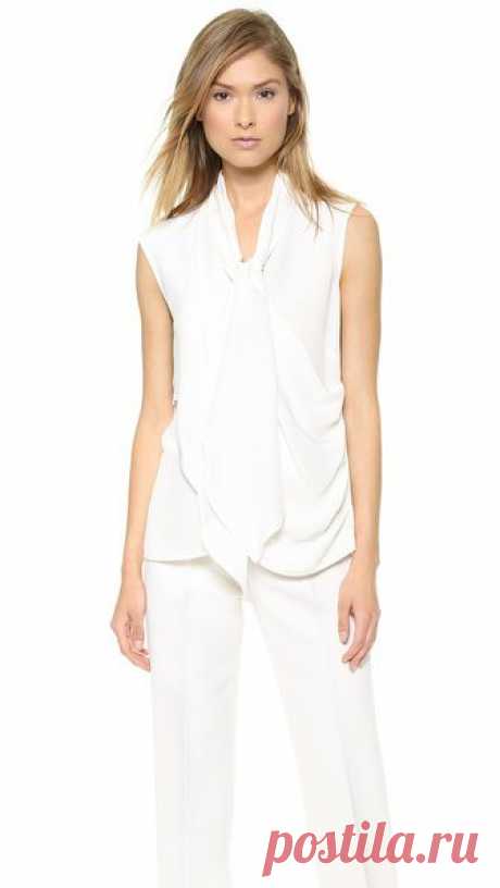 Derek Lam Блуза без рукавов с завязками спереди | SHOPBOP