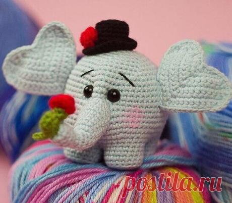 Волшебный слон крючком. Амигуруми схемы и описания. Автор: Ирина Свид | IRINELY.ART