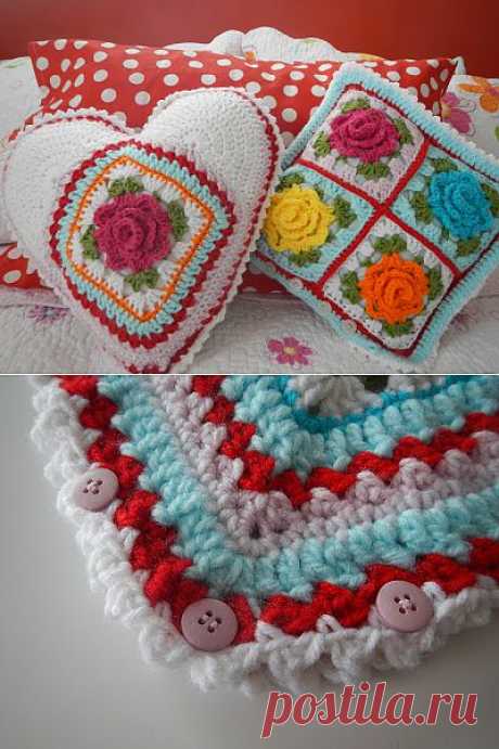 Apple Blossom Dreams: Stash-Buster #26 - Rose pillows