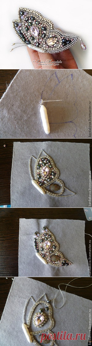 Мастер-класс: вышитая брошь 