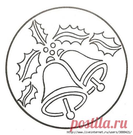 200 новогодних трафаретов. Часть вторая. Очень много