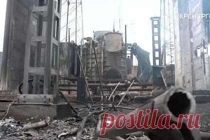 Минэнерго Украины показало на видео разрушения на энергообъектах после российских атак