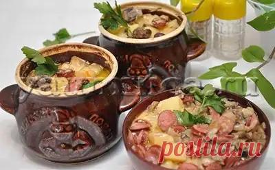 Горшочки в духовке рецепт