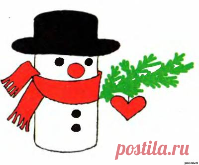 Снеговик из бумаги своими руками - Аппликация - Мастерице - Сделаем сами - Пан Ас. Сделай сам. Сделать самой. Детские поделки