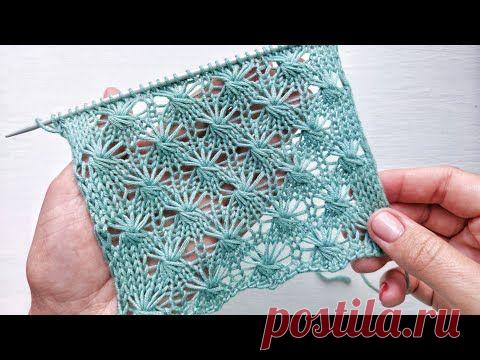 Завораживающий узор спицами Звёздочки 💥💥💥 Для вязания джемперов, палантинов
