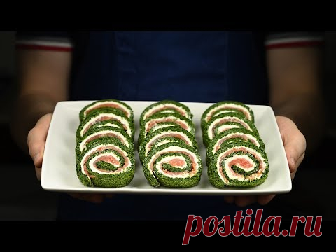 Шикарная красочная закуска с красной рыбой на Новогодний стол! - YouTube