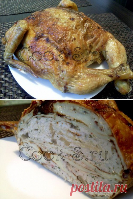 Курица, фаршированная блинами - Пошаговый рецепт с  | Блюда из курицы