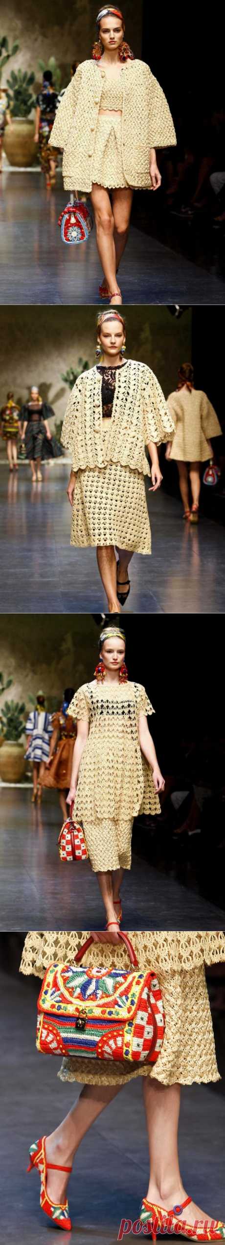 Dolce &amp; Gabbana S/S 2013. Видео + модели крючком.