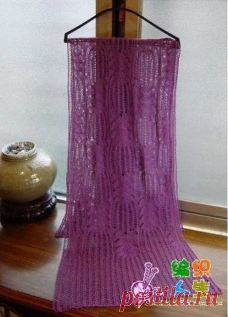 Схемы к интересным узорам спицами