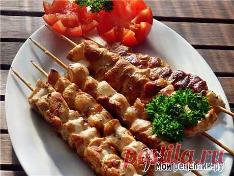 Рецепт: Шашлык из куриного филе «Волнистый».