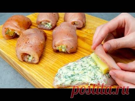 Давно ищу этот рецепт. Вкуснее куриных рулетиков, вы еще не ели!