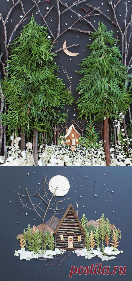 Красивые картины природными материалами — Сделай сам, идеи для творчества - DIY Ideas
