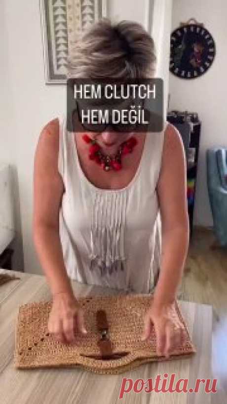 Идея вязаной сумки крючком из квадрата!#вязание  • #сумка