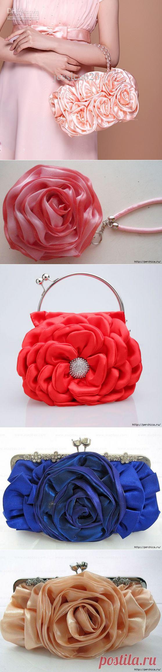 Как сшить вечернюю сумку "Роза" - Рукоделие