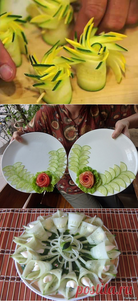 Салат из огурцов может быть и таким