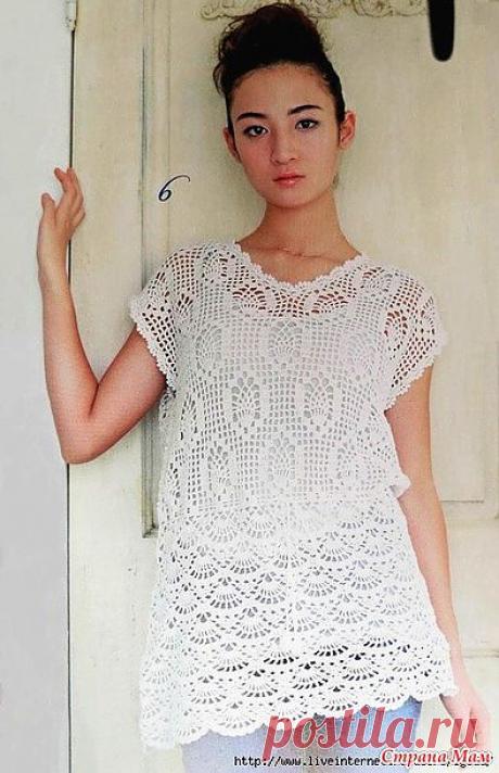 Красивая ТУНИКА крючком (японские ажуры): Дневник группы &quot;Все в ажуре... (вязание крючком)&quot; - Страна Мам