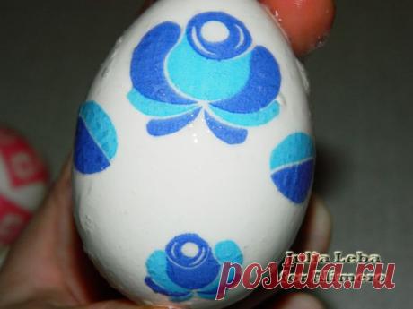 За чашкой чая: Пасхальные яйца в технике декупаж. Мастер-класс