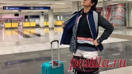 Mulher evita multa por excesso de bagagem ao vestir 2,5 quilos de roupa &nbsp;