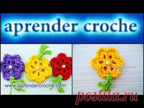 FLORES EM CROCHE PARA INICIANTES - 104