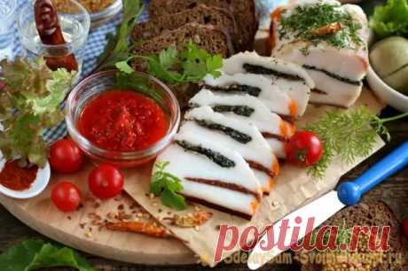 Сало соленое, с пряными прослойками и чесноком - Будет вкусно - 28 июля - 43303285721 - Медиаплатформа МирТесен