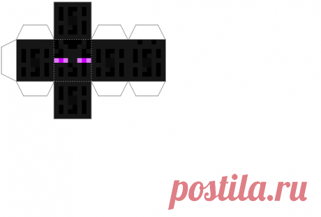 Papercraft Enderman Head (Jammy Möbel)