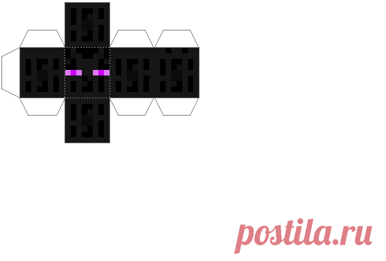 Papercraft Enderman Head (Jammy Möbel)