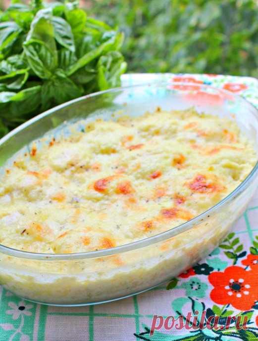 ​Творожно-куриные шарики под кабачковым соусом
