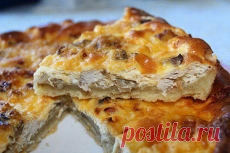 шеф-повар Одноклассники: Киш с индейкой и грибами