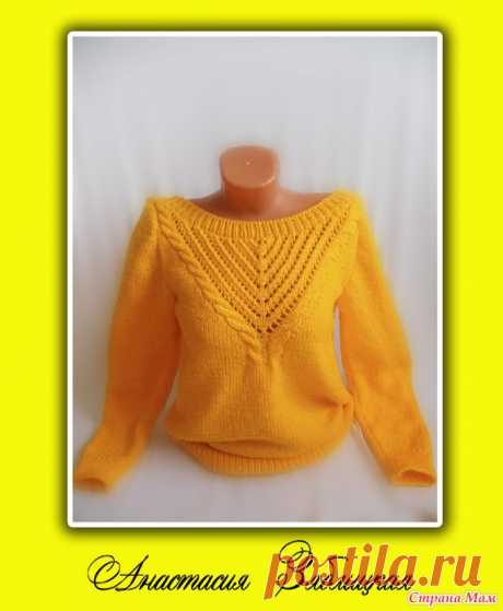 Джемпер с открытой спиной (дополнила схемой) - Вязание - Страна Мам