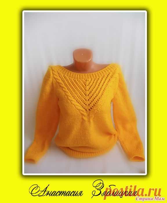 Джемпер с открытой спиной (дополнила схемой) - Вязание - Страна Мам