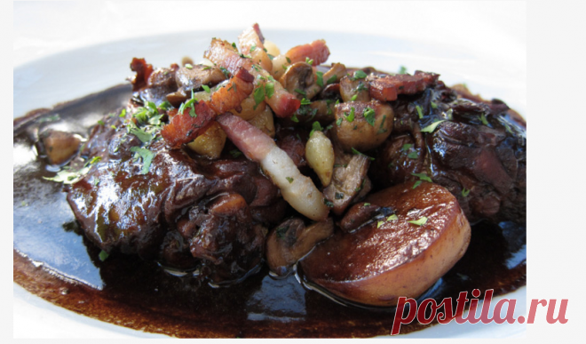 Французская классика: петух в вине