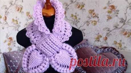 Шарф крючком//Crochet scarf