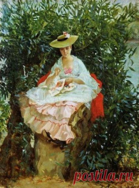 sewing-julien-gabriel-guay-french-painter.jpg (555×750)