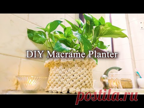 (1) How To Make DIY MACRAME PLANTER II কীভাবে MACRAME PLANTER বানাবেন? - YouTube