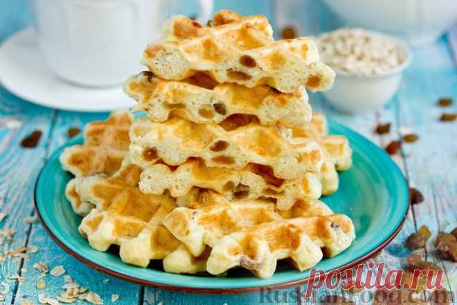 Рецепт: Вафли из творога и овсянки на RussianFood.com